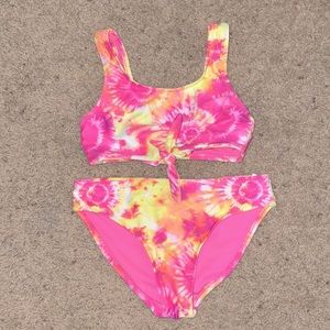GIRLS TIE-DYE 2-PIECE SWIMSUIT